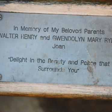 RYDER Walter Henry &amp; Gwendolyn Mary