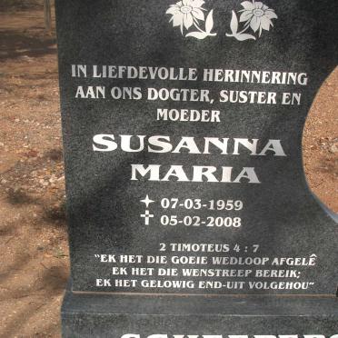 SCHEEPERS Susanna Maria 1959-2008