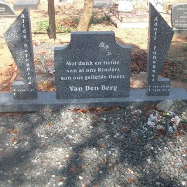 BERG Adolf Johannes, van den 1921-2002 &amp; Alida Barendina 1928-