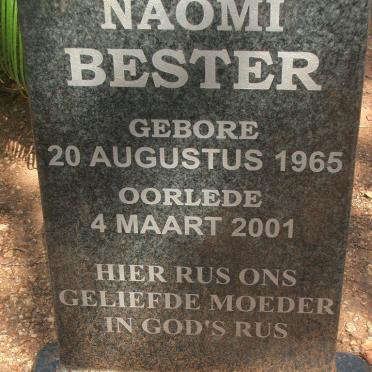 BESTER Naomi 1965-2001