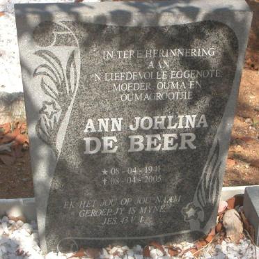 BEER Ann Johlina, de 1941-2005