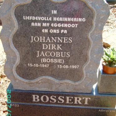 BOSSERT Johannes Dirk Jacobus 1947-1997