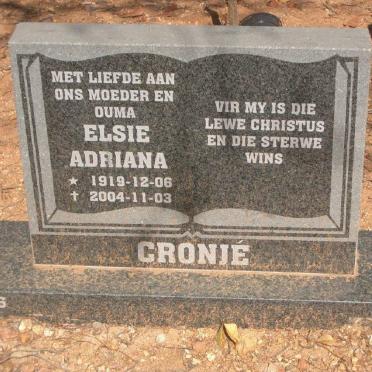 CRONJE Elsie Adriana 1919-2004