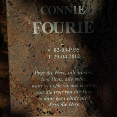 FOURIE Connie 1935-2012