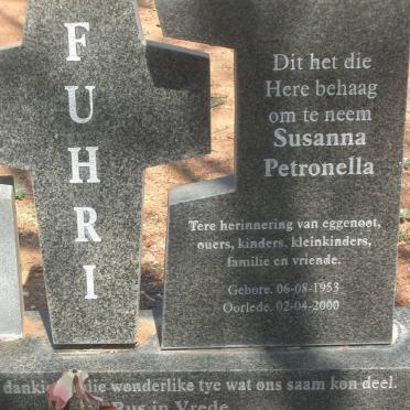 FUHRI Susanna Petronella 1953-2000