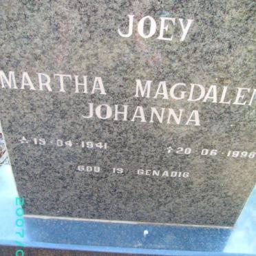 GAIGHER Martha Magdalena Johanna 1941-1998