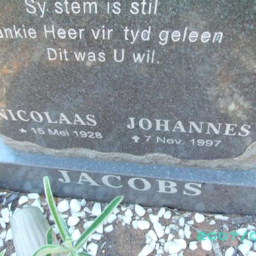 JACOBS Nicolaas Johannes 1928-1997
