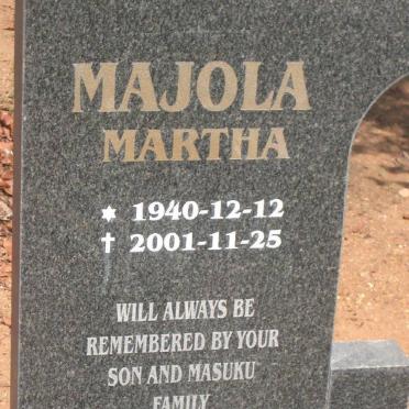MAJOLA Martha 1940-2001