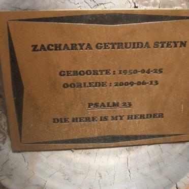 STEYN Zacharya Gertruida 1950-2009 _2