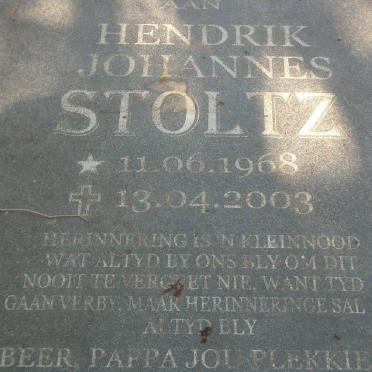 STOLTZ Hendrik Johannes 1968-2003