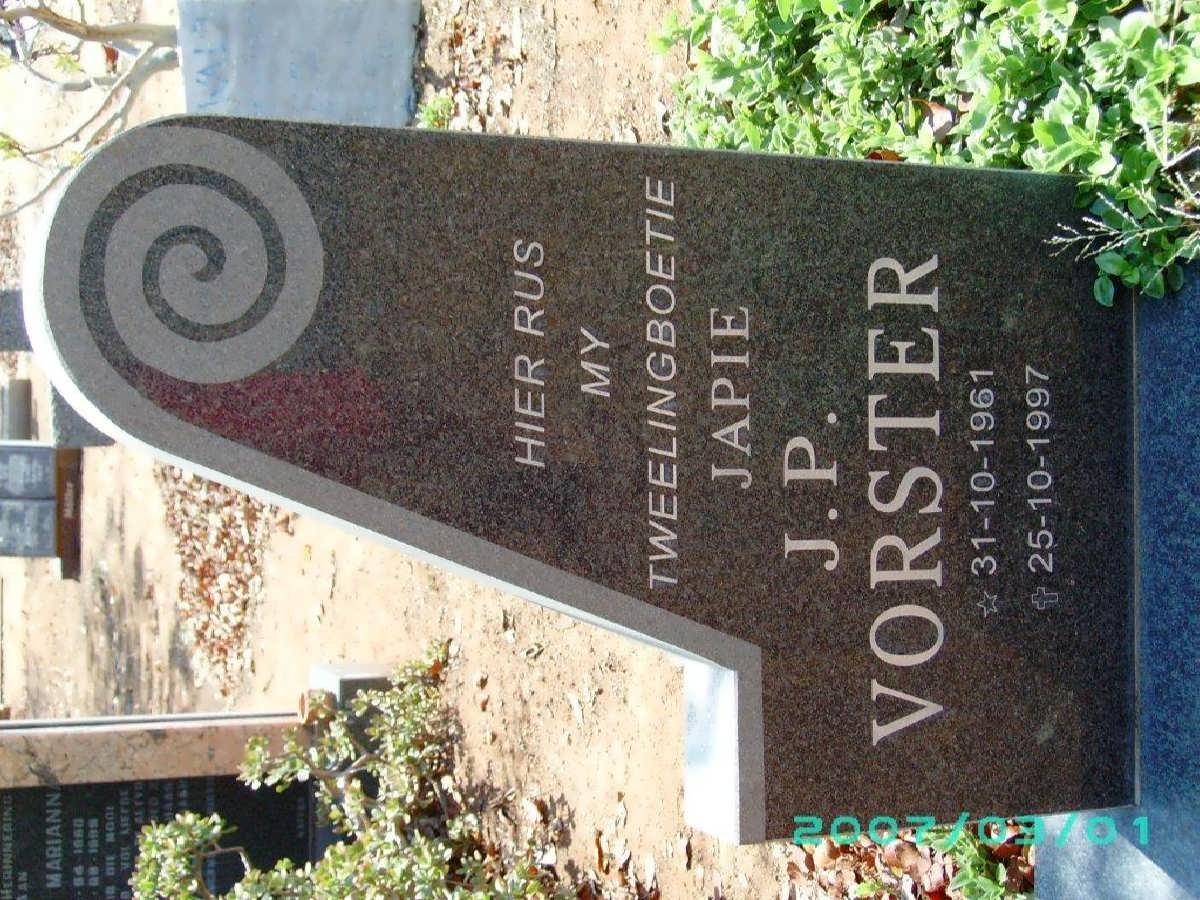 VORSTER J.P. 1961-1997