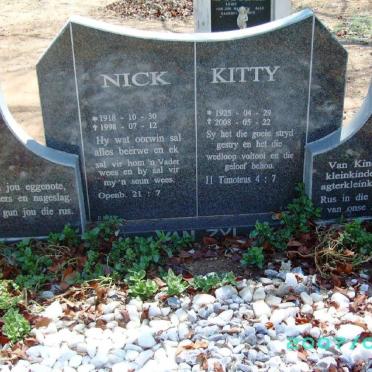 ZYL Nick, van 1918-1998 &amp; Kitty 1925-2008