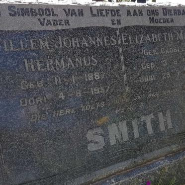 SMITH Willem Johannes Hermanus 1887-1957 &amp; Elizabeth Maria GROBLER 1891-1956