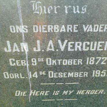 VERCUEIL Jan J.A. 1872-1951