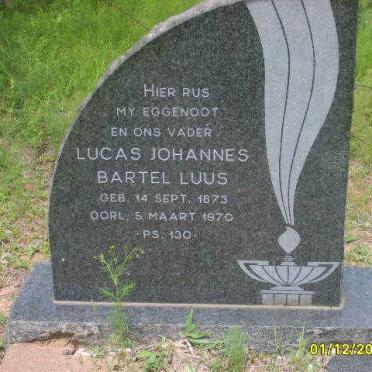 LUUS Lucas Johannes Bartel 1873-1970