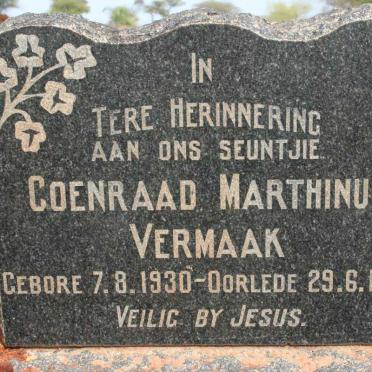 VERMAAK Coenraad Marthinus 1930-1932