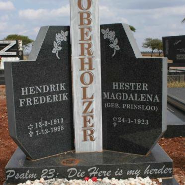 OBERHOLZER Hendrik Frederik 1913-1998 &amp; Hester Magdalena PRINSLOO 1923-