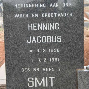 SMIT Henning Jacobus 1898-1981