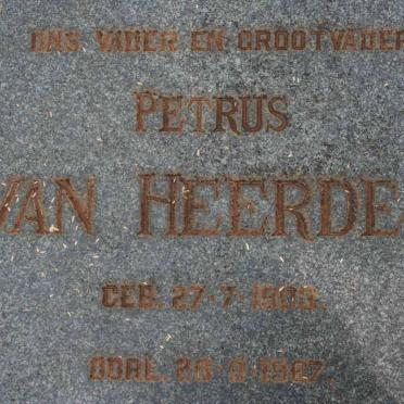 HEERDEN Petrus, van 1903-1987