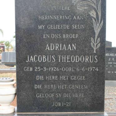 LINDEQUE Adriaan Jacobus Theodorus 1926-1974