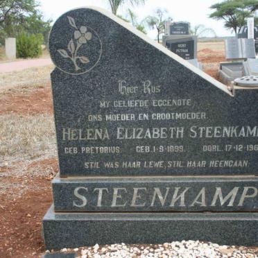 STEENKAMP Helena Elizabeth nee PRETORIUS 1899-1967