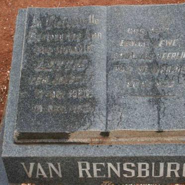 RENSBURG Lettie, van nee JOUBERT 1920-1972