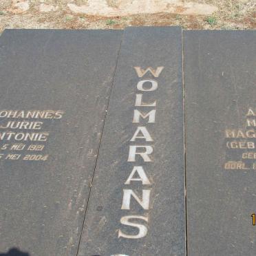 WOLMARANS Johannes Jurie Antonie 1921-2004 &amp; Anna Maria Magdalena STRYDOM 1922-1998