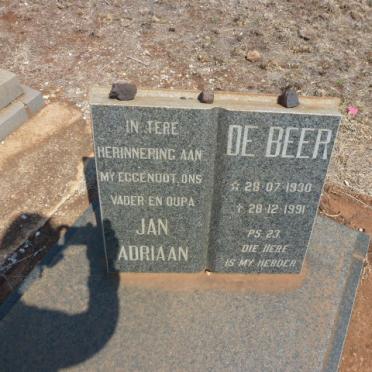 BEER Jan Adriaan, de 1930-1991