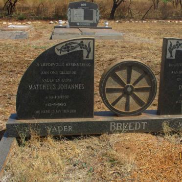 BREEDT Mattheus Johannes 1892-1980 &amp; Dina Carolina VAN DER WALT 1893-1978