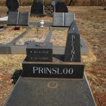 PRINSLOO Kleinie 1920-1985