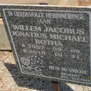 BOTHA Willem Jacobus Ignatius Michael 1957-2018