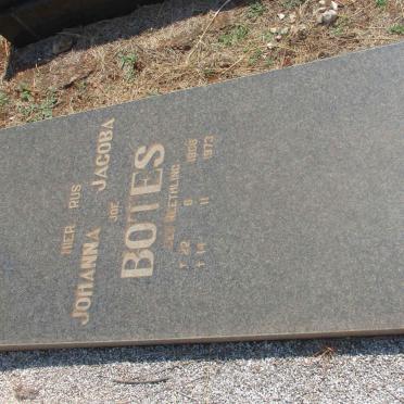 BOTES Charl Frederik 1905-1981 &amp; Johanna Jacoba NEETHLING 1906-1973