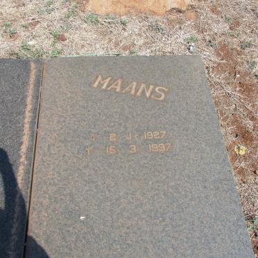 CLAASSENS Maans 1927-1997 &amp; Riney 1926-1998