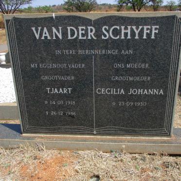 SCHYFF Tjaart, van der 1918-1986 &amp; Cecilia Johanna 1930-