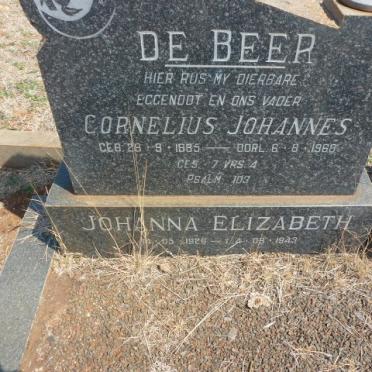 BEER Cornelius Johannes, de 1885-1968 :: DE BEER Johanna Elizabeth 1926-1943