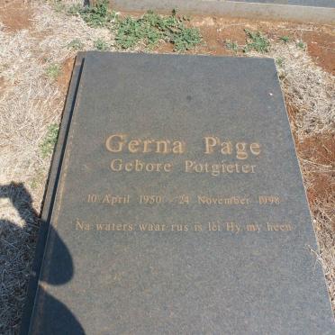 PAGE Gerna nee POTGIETER 1950-1998