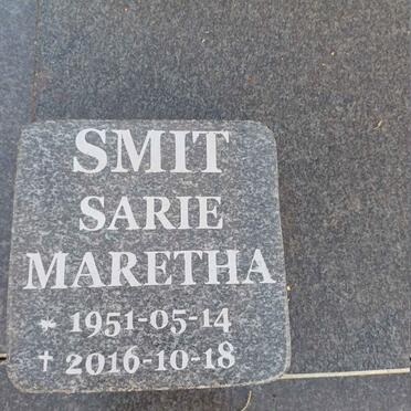 SMIT Sarie Maretha 1951-2016 
