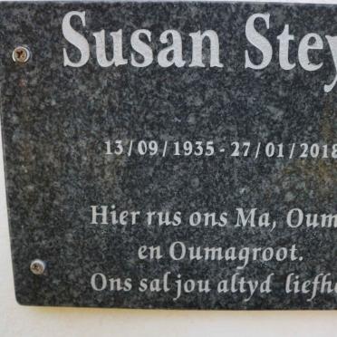 STEYN Susan 1935-2018