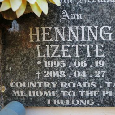 HENNING Lizette 1995-2018
