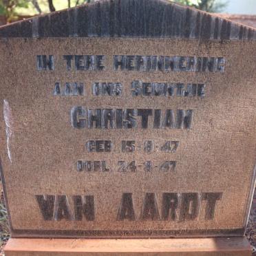 AARDT Christian, van 1947-1947