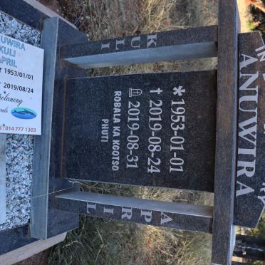 ANUWIRA Kuli April 1953-2019