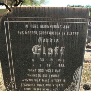 ELOFF Tokkie 1912-1988