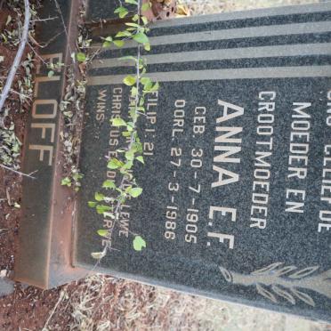 ELOFF Anna E.F. 1905-1986