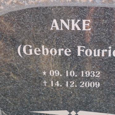 FOURIE Anke 1932-2009