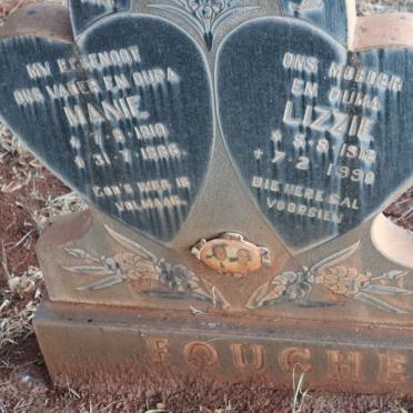 FOUCHE Manie 1910-1986 &amp; Lizzie 1912-1990