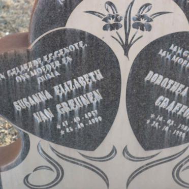 GREUNEN Susanna Elizabeth, van 1957-1999 :: CRAFFORD Dorothea Catherina 1981-1999