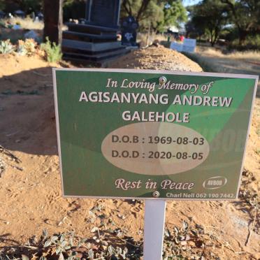 GALEHOLE Agisanyang Andrew 1969-2020