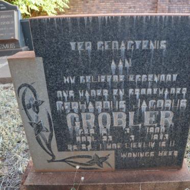 GROBLER Gerhardus Jacobus 1900-1973