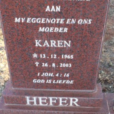 HEFER Karen 1965-2003