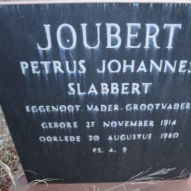JOUBERT Petrus Johannes Slabbert 1914-1980